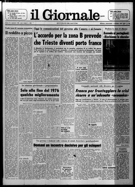 Il giornale nuovo : quotidiano del mattino